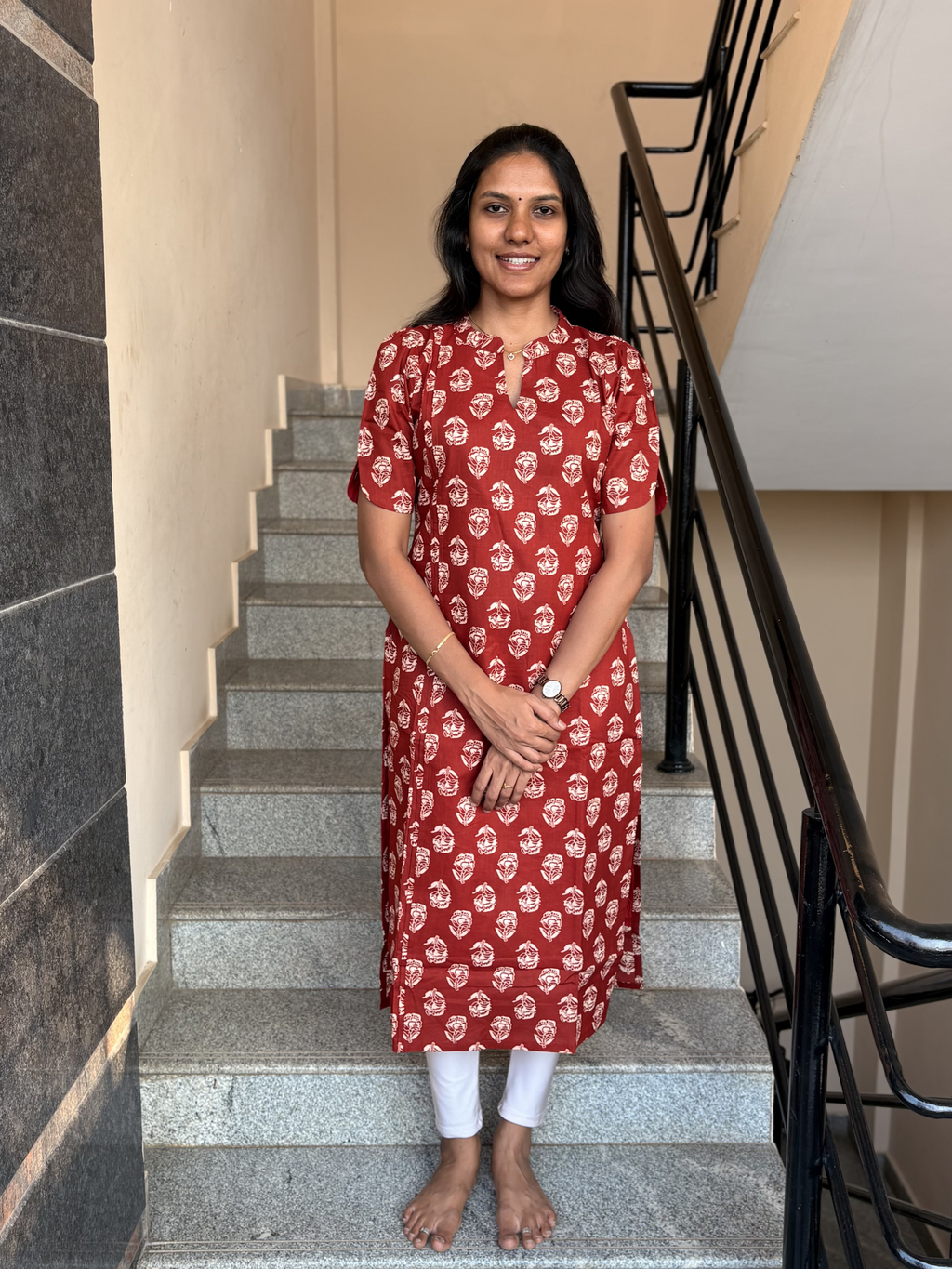 MGL010 - Brick red kurti