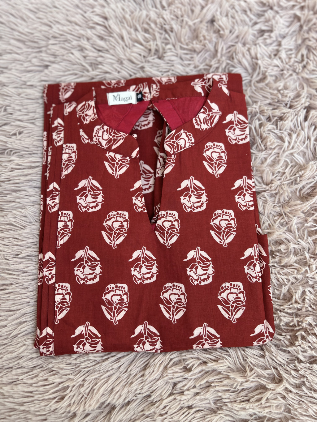 MGL010 - Brick red kurti