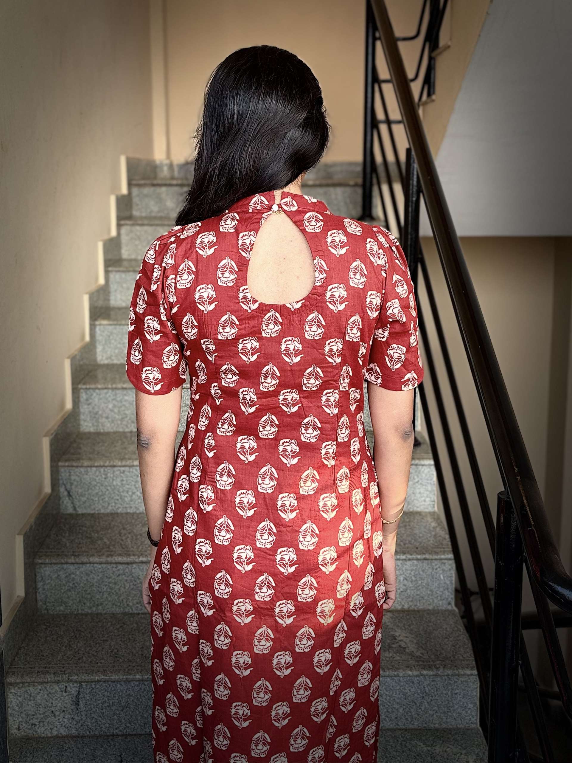 MGL010 - Brick red kurti